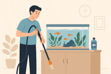 Akvárium tisztán tartása könnyedén.