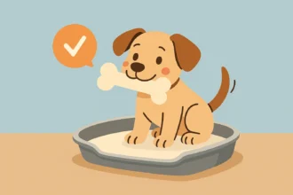 A kutyák szobatisztaságra nevelése türelmet és következetességet igényel.