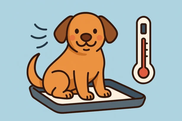 A kutyák testhőmérséklete 37,5–39 °C között normális.