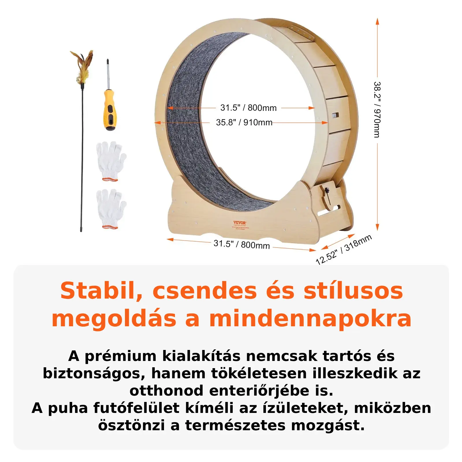 Beltéri macska futókerék 5 kg-ig