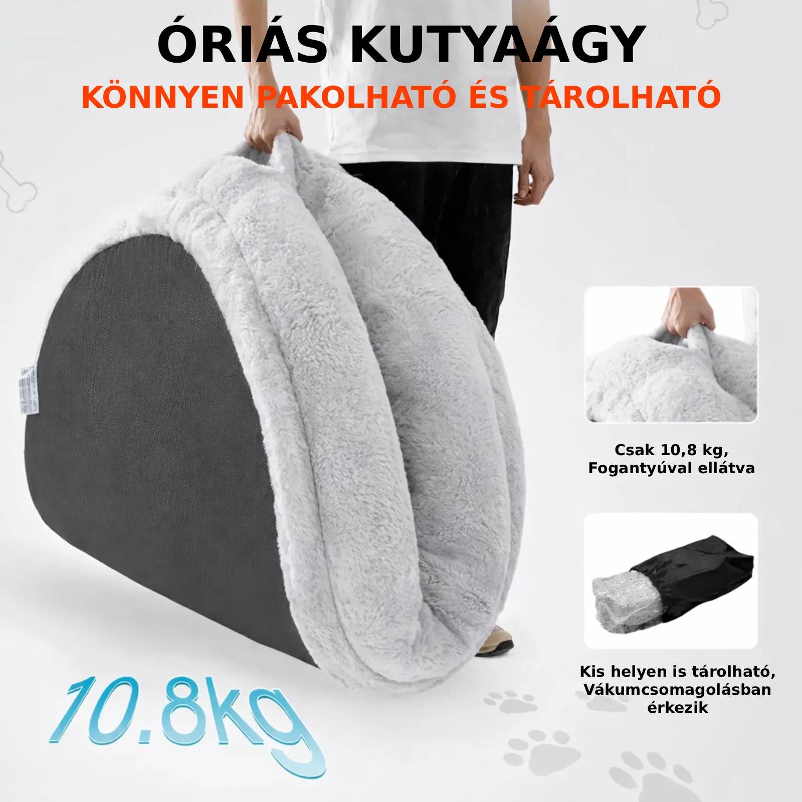 Óriás kutyaágy embereknek