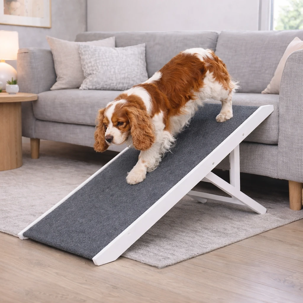 Állítható, csúszásmentes beltéri kutyarámpa kanapéhoz és ágyhoz