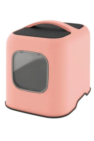 Rotho Biala fedett és zárt macska WC szagelszívó szűrővel - rózsaszín