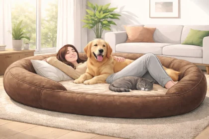 Nagy kutyaágy: extra kényelem kutyáknak és gazdiknak a közös pihenéshez.